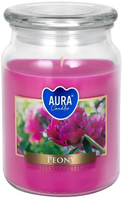 Bispol Aura snd99-157 Piwonia duża świeca zapachowa w słoju z wieczkiem 100h