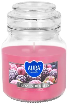 Bispol Aura snd71-314 Mrożone Jagody świeca zapachowa w małym słoiku z wieczkiem 28H