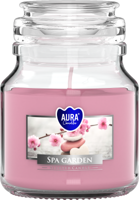 Bispol Aura snd71-254 Ogród Spa zapachowa świeca w małym zamykanym słoiku