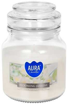 Bispol Aura snd71-169 Kwitnący Jaśmin świeca zapachowa w małym słoiku z wieczkiem 28H