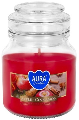Bispol Aura snd71-87 Jabłko i Cynamon świeca zapachowa w małym słoiku z wieczkiem 28H