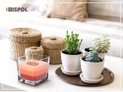 Bispol Aura snk80-314 MROŻONE JAGODY trójkolorowa świeca zapachowa w szkle - 32H