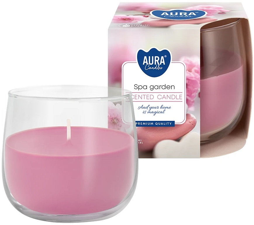 Bispol Aura sn71-254 OGRÓD SPA świeca zapachowa w szkle - 24h