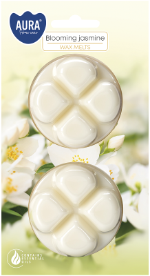 Bispol wz40-2-169 Aura KWITNĄCY JAŚMIN wosk zapachowy do kominka - 2 sztuki