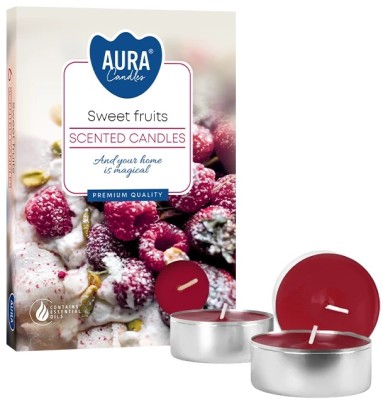 PODGRZEWACZE świeczki zapachowe Bispol p15-379 Aura SŁODKIE OWOCE - 6 sztuk