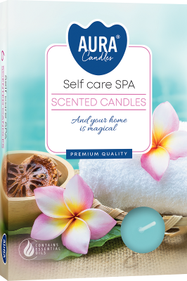 PODGRZEWACZE świeczki zapachowe Bispol p15-363 Aura SELF CARE SPA - 6 sztuk