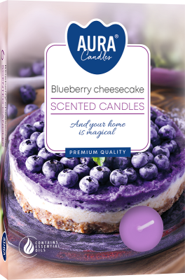 PODGRZEWACZE świeczki zapachowe Bispol p15-359 Aura SERNIK JAGODOWY - 6 szt