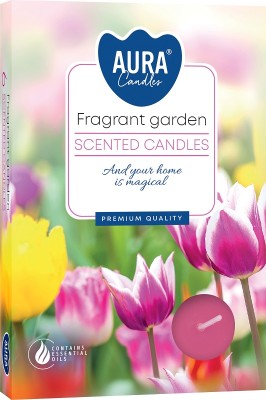 PODGRZEWACZE świeczki zapachowe Bispol p15-364 Aura PACHNĄCY OGRÓD - 6 szt.