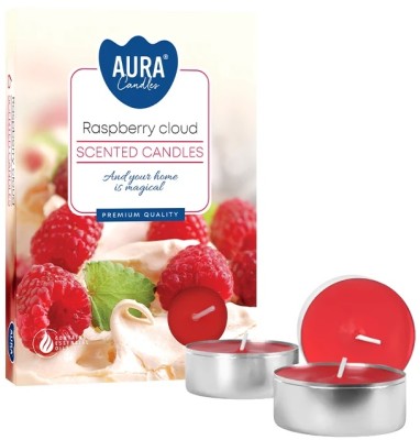 PODGRZEWACZE świeczki zapachowe Bispol p15-329 Aura - MALINOWA CHMURKA - 6 sztuk
