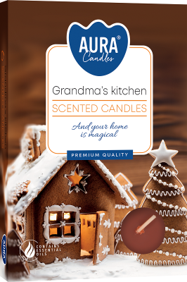 PODGRZEWACZE świeczki zapachowe Bispol p15-88 Aura KUCHNIA BABCI (imbir cynamon)