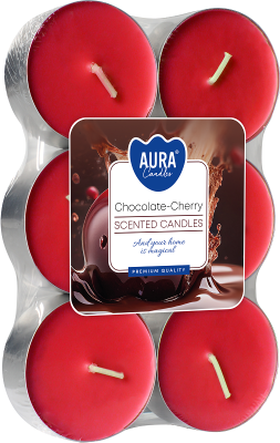 Podgrzewacze świeczki zapachowe MAXI p35-6-104 Aura CZEKOLADA - WIŚNIA / 8H