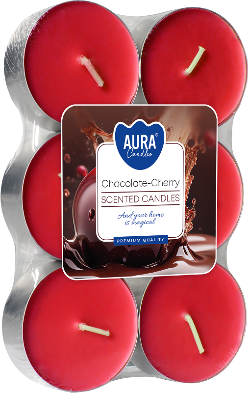 Podgrzewacze świeczki zapachowe MAXI p35-6-104 Aura CZEKOLADA - WIŚNIA / 8H