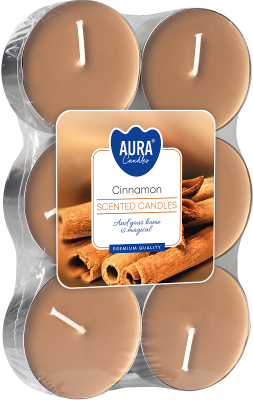 Podgrzewacze świeczki zapachowe MAXI p35-6-65 Aura - CYNAMON - 6 sztuk