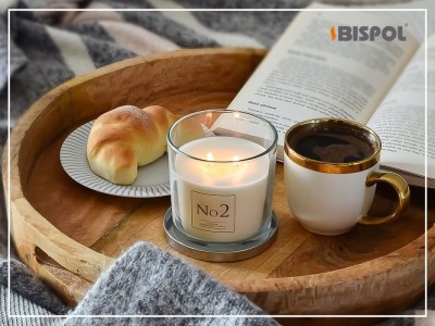 Bispol Valpe No3 snp100-003 PIWONIA - ZAMSZ świeca zapachowa w szkle z dwoma knotami