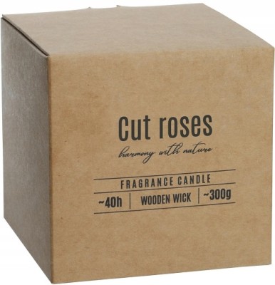 Bispol sn100-000-78 Valpe CIĘTE RÓŻE świeca zapachowa w szkle z drewnianym knotem