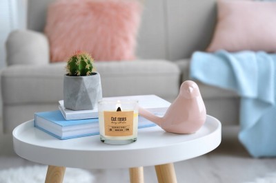 Bispol sn100-000-78 Valpe CIĘTE RÓŻE świeca zapachowa w szkle z drewnianym knotem