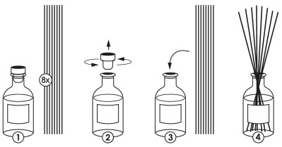 Bispol dz230-325 Valpe LIŚĆ LAUROWY - JEŻYNA dyfuzor zapachowy z patyczkami - 230 ml