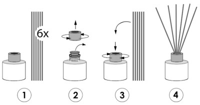 Bispol VD-005-509 Valpe AROMATYCZNE DREWNO - BURSZTYN dyfuzor zapachowy z drewnianą nakrętką - 80ml