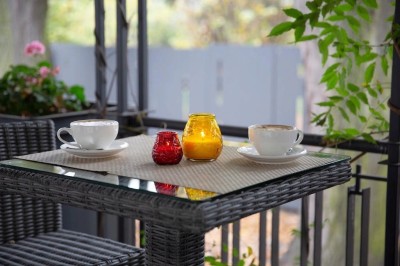 Bispol PARTY TIME duża świeca ogrodowa w szkle - mix kolorów - 6 sztuk