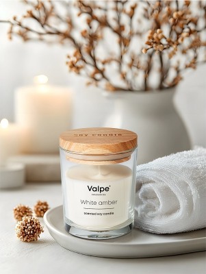 Bispol VC-006-461 Valpe KWIATOWA BRYZA sojowa świeca zapachowa w szkle z korkiem - 35h