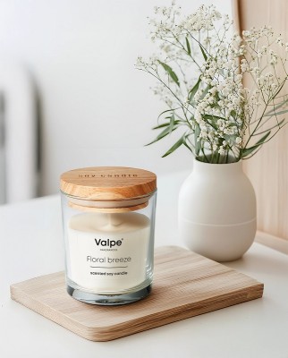 Bispol VC-006-459 Valpe BIAŁY BURSZTYN sojowa świeca zapachowa w szkle z korkiem - 35h