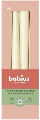 Bolsius DELIKATNY PERŁOWY świeca stołowa szpica 245/24 - 4 sztuki