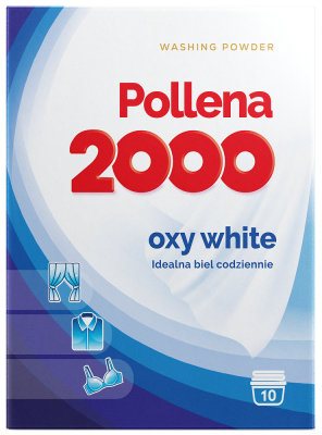 POLLENA 2000 OXI WHITE proszek do prania firan i bielizny - kartonik 600g