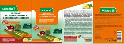 Bros Microbec Bio preparat do przydomowych oczyszczalni ścieków i szamb 35g x 18 sztuk