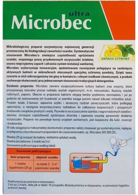 Bros Microbec Ultra Cytryna preparat do przydomowych oczyszczalni ścieków i szamb 1,2kg