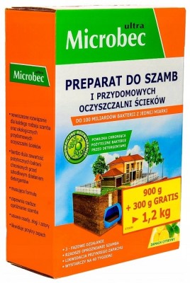 Bros Microbec Ultra Cytryna preparat do przydomowych oczyszczalni ścieków i szamb 1,2kg
