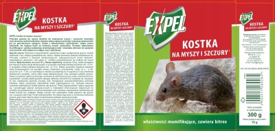 Expel kostka na myszy i szczury 300g