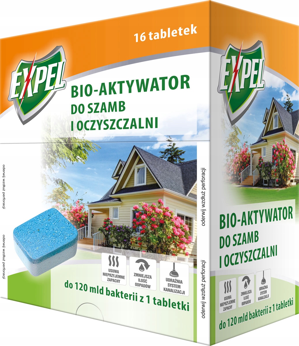 Expel Bio aktywator do szamb w tabletkach - 16 sztuk