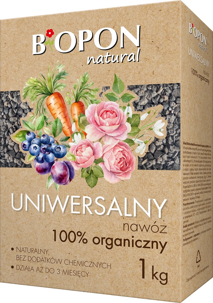 Bopon Natural nawóz 100% organiczny uniwersalny BiOPON 1kg