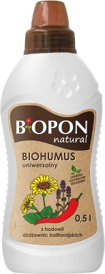 Bopon Biohumus wieloskładnikowy płynny nawóz organiczno mineralny uniwersalny BiOPON 500ml