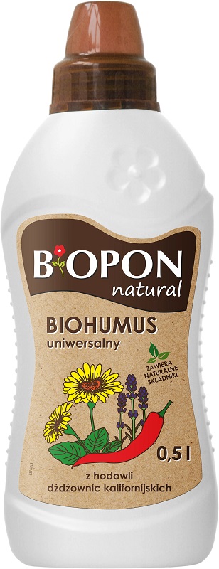 Bopon Biohumus wieloskładnikowy płynny nawóz organiczno mineralny uniwersalny BiOPON 500ml