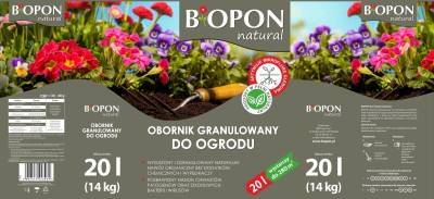 Bopon Natural Kurzy obornik granulowany do ogrodu BiOPON 20L