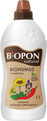 Bopon Biohumus wieloskładnikowy płynny nawóz organiczno mineralny uniwersalny BiOPON 1l