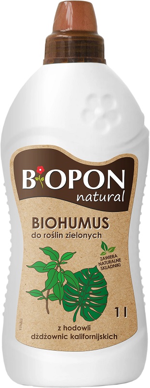 Bopon Biohumus wieloskładnikowy płynny nawóz organiczno mineralny do roślin zielonych BiOPON 1l