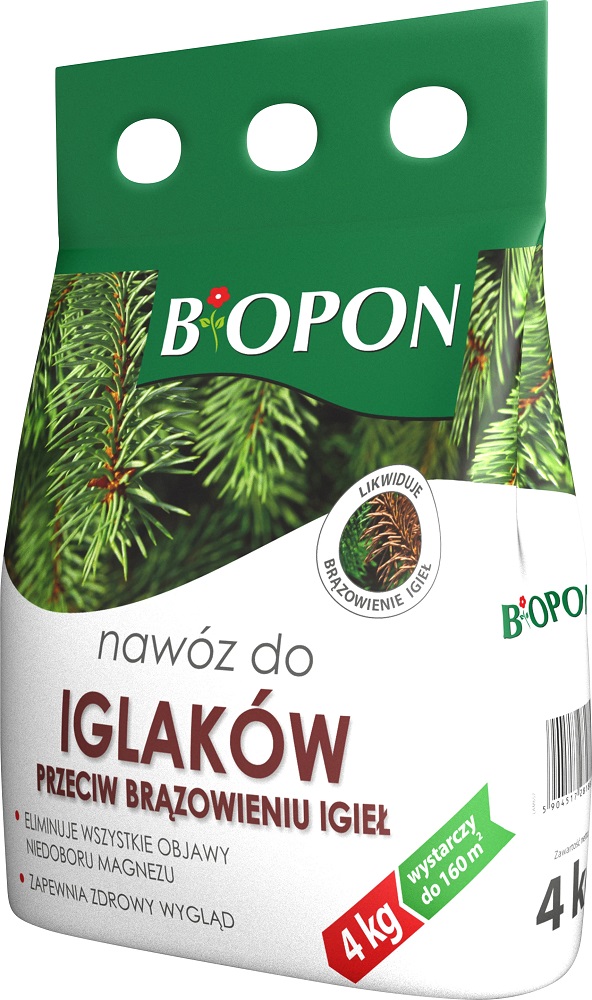 Bopon nawóz granulowany do iglaków przeciw brązowieniu igieł BiOPON 4kg