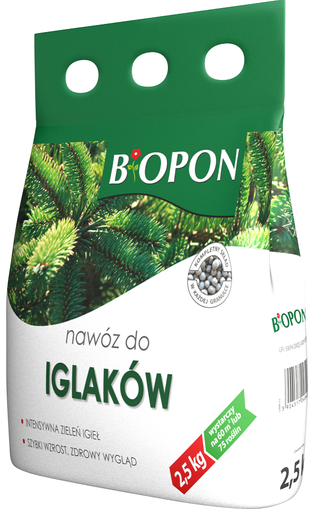 Bopon granulowany nawóz do iglaków worek BiOPON 2,5kg