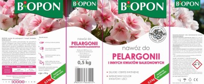 Bopon granulowany nawóz do pelargonii i innych roślin balkonowych BiOPON 500g