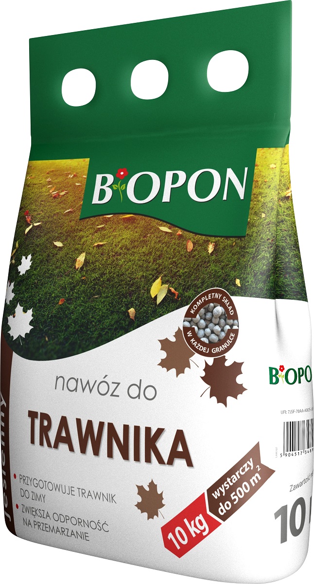 Bopon granulowany jesienny nawóz do trawnika BiOPON 10kg