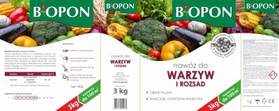Bopon nawóz granulowany do warzyw BiOPON 3kg