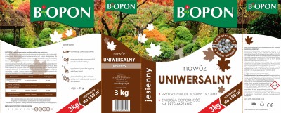 Bopon granulowany jesienny nawóz uniwersalny BiOPON 3kg
