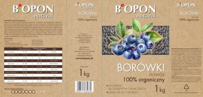 Bopon Natural nawóz 100% organiczny do borówek BiOPON 1kg