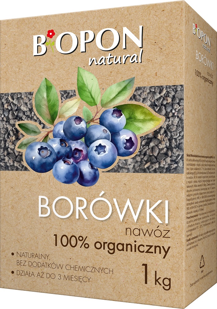 Bopon Natural nawóz 100% organiczny do borówek BiOPON 1kg