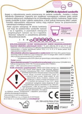Bopon nawóz w płynie do dipladenii sundeville BiOPON 300ml